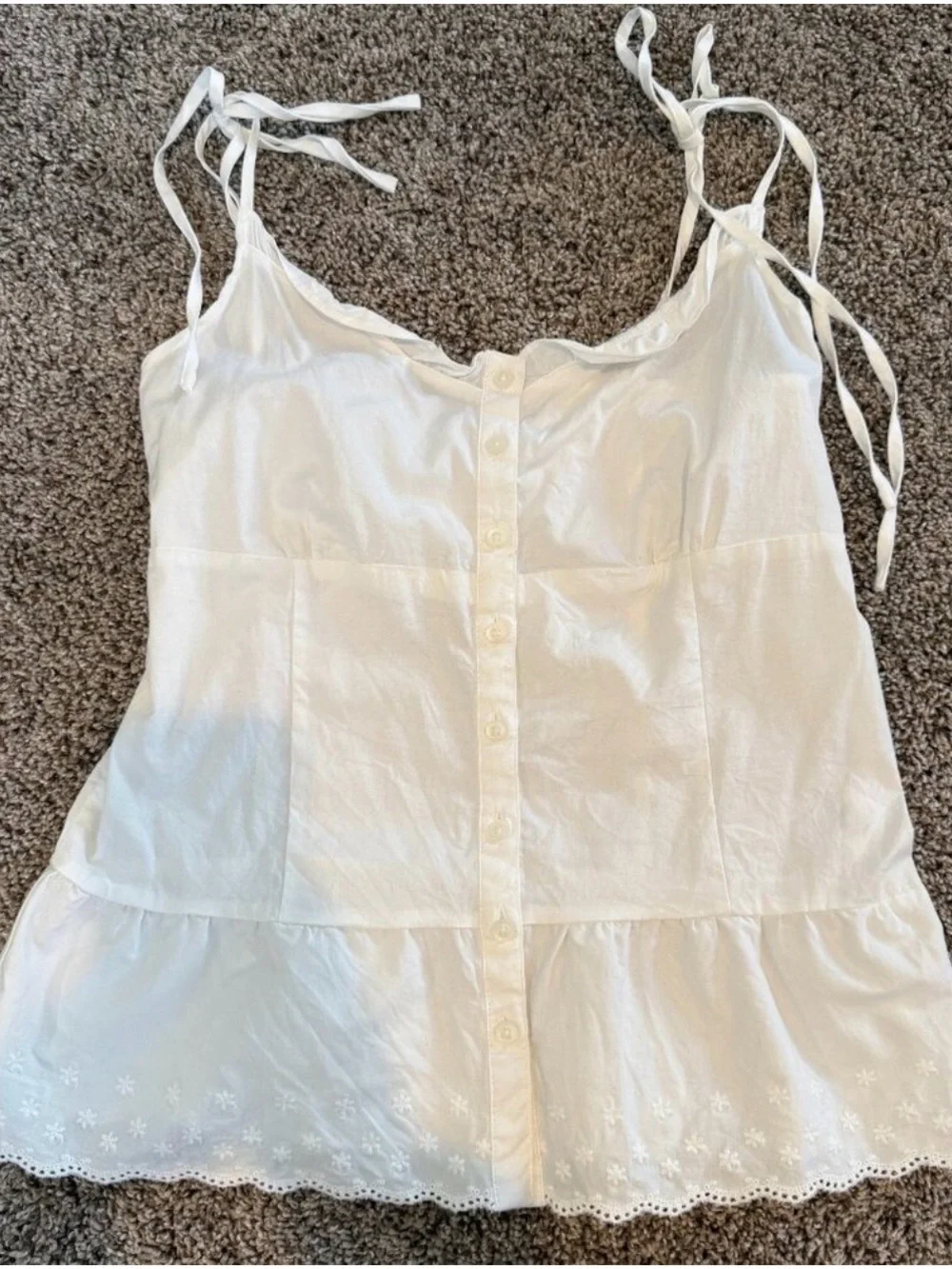 Brandy Melville Tie Shoulder Cami Top - Picture 3 of 8